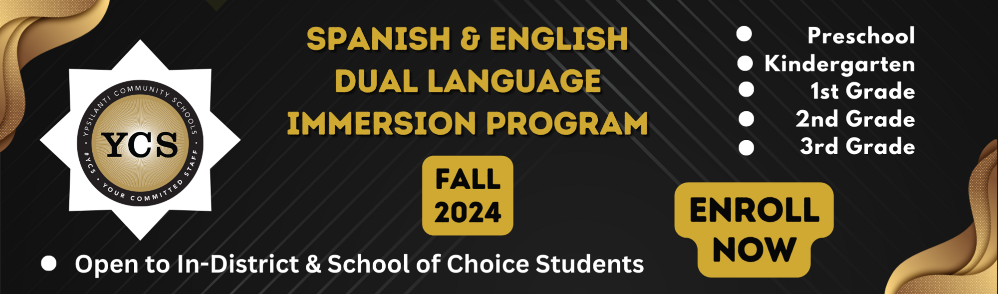 Spanish & English Dual Language Program - Fall 2024 - Enroll Now