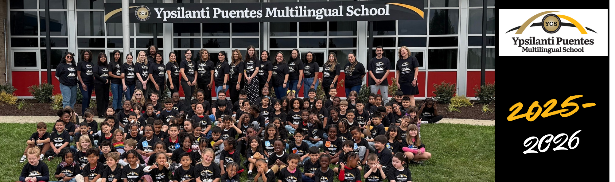 Ypsilanti Puentes Multilingual School  Logo  Staff and Students  2025-2026