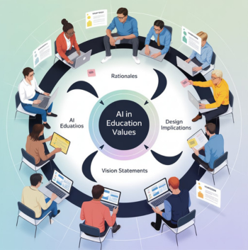 a group of people sitting around a table in a circle with the words all in customer value