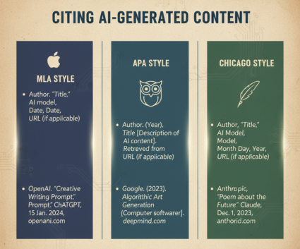 citing ai-generated content apple  owl  feather