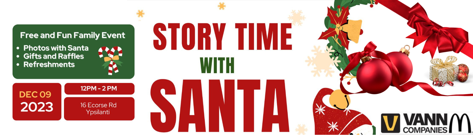 Story Time with Santa December 9, 2023