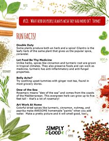 Herbs and Spices Newsletter Page 1