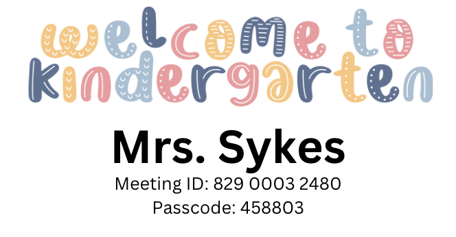 welcome to kindergarten
